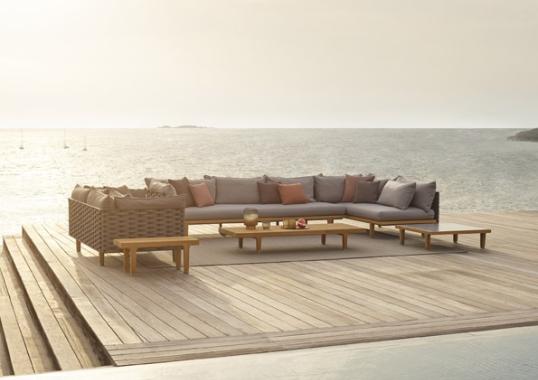 Уличный диван от фабрики Dedon модель Sealine Sofa