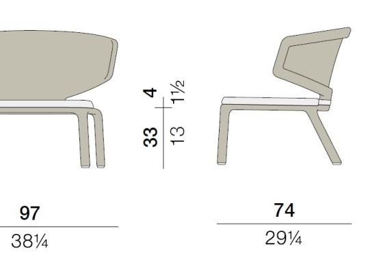 Уличное кресло от фабрики Dedon модель 049005