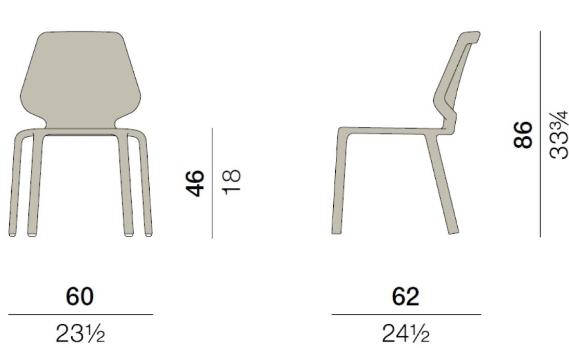 Уличный стул от фабрики Dedon модель 049003