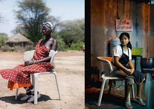 Уличный стул от фабрики Dedon модель 049003