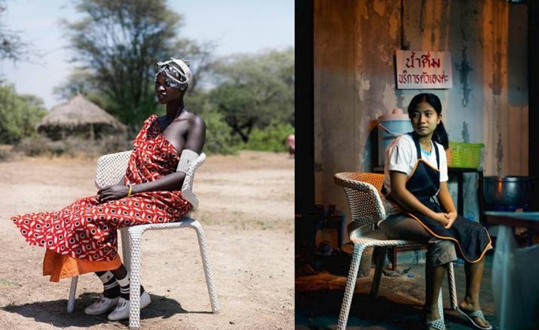 Уличный стул от фабрики Dedon модель 049003