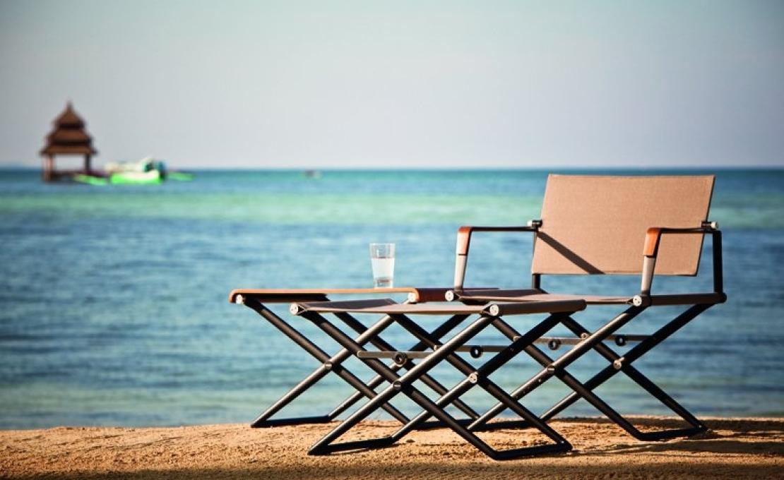 Уличный барный стул от фабрики Dedon модель SeaX  