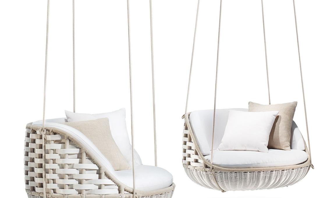 Кресло уличное подвесное от фабрики Dedon модель SwingMe Lounge