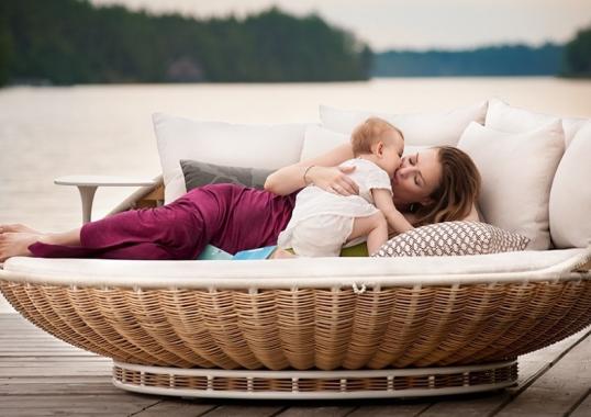 Открытая Кушетка от фабрики Dedon модель Swingrest Standing Lounger 