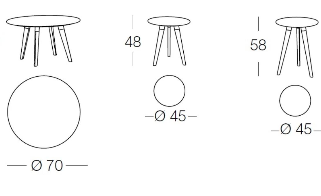 Журнальный столик от фабрики Dema модель EDGAR TABLE