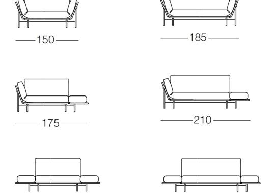 Диван от фабрики Dema модель RATAPLAN SOFA