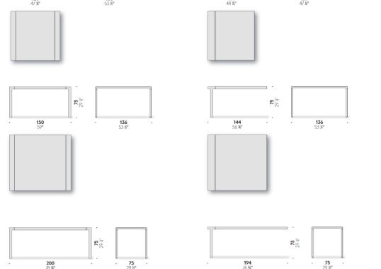 Стол от фабрики DePadova модель 3MILLIMETRI-Table-GEX#