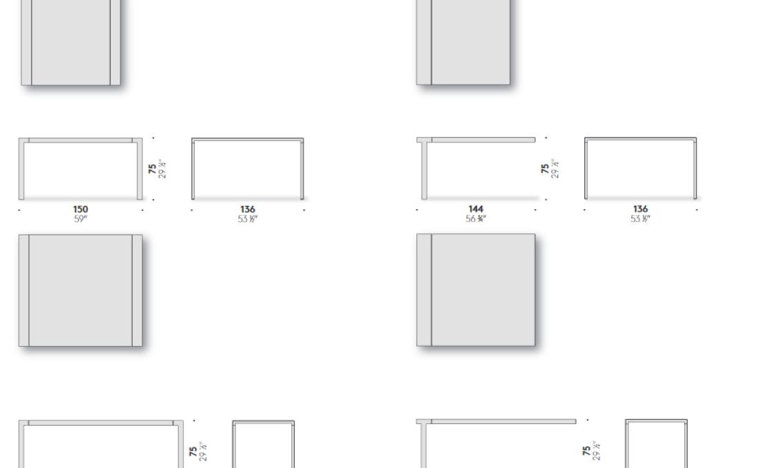 Стол от фабрики DePadova модель 3MILLIMETRI-Table-GEX#