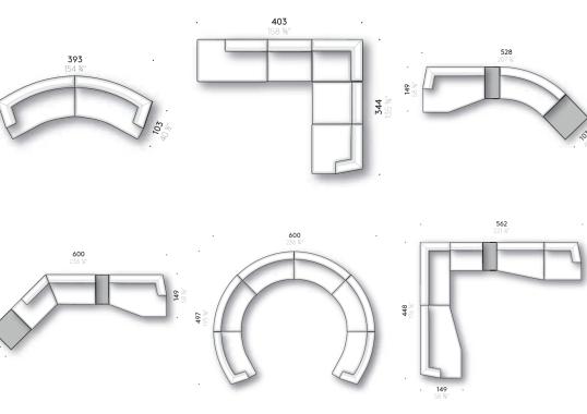 Диван от фабрики DePadova модель AX#-ALBERESE XL