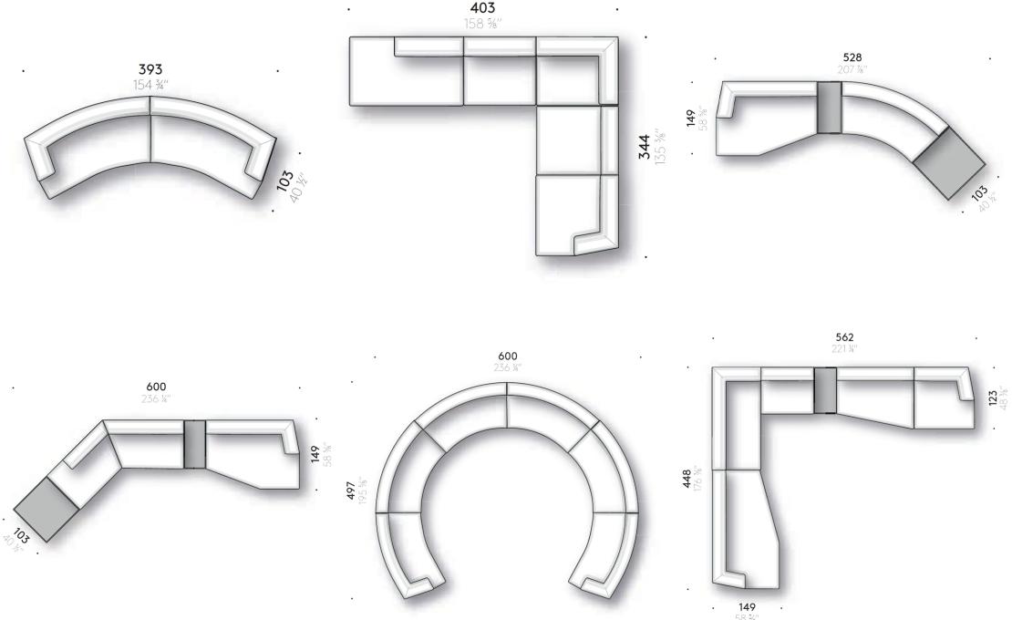 Диван от фабрики DePadova модель AX#-ALBERESE XL