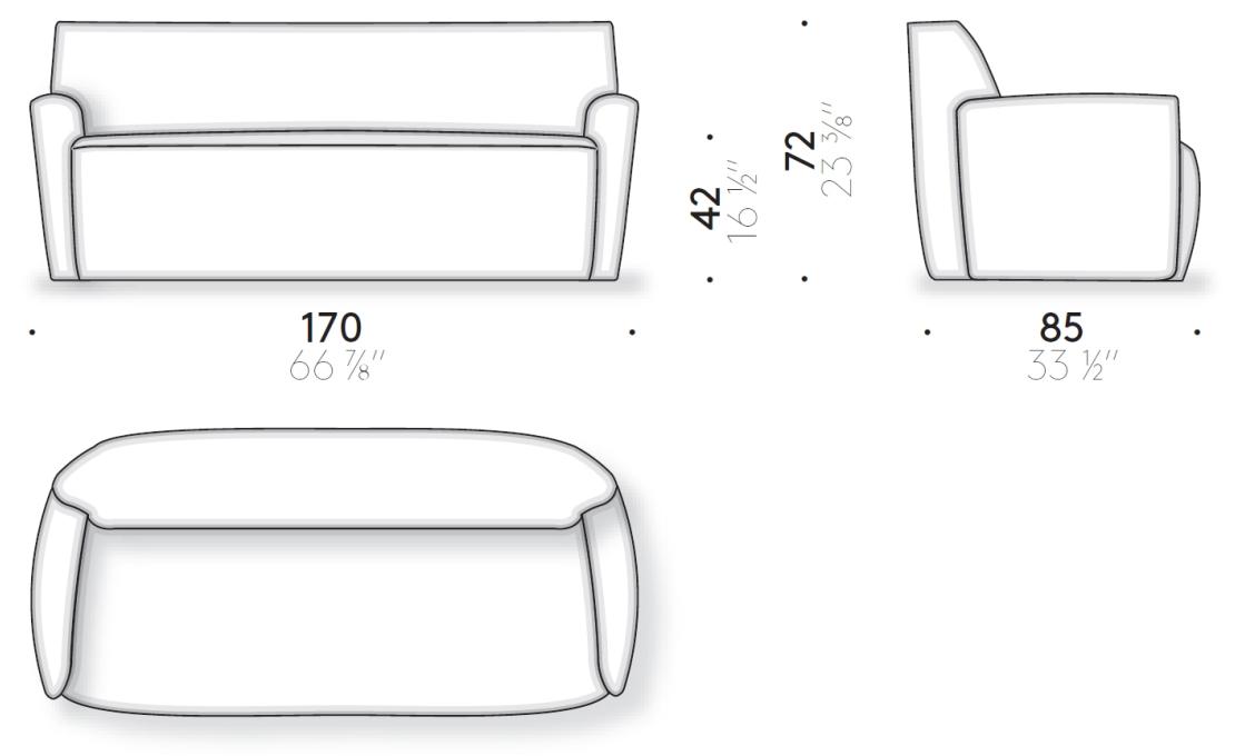 Диван от фабрики DePadova модель Ami-SOFA-AMI#D1
