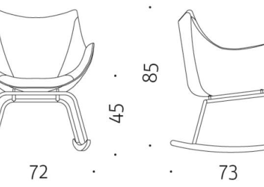 Кресло от фабрики DePadova модель BASK/2