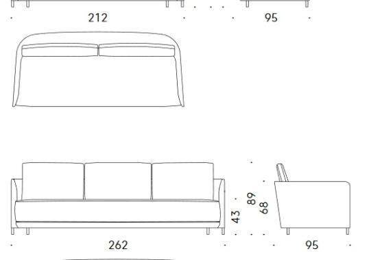 Диван от фабрики DePadova модель BM#BLENDYMOVIE