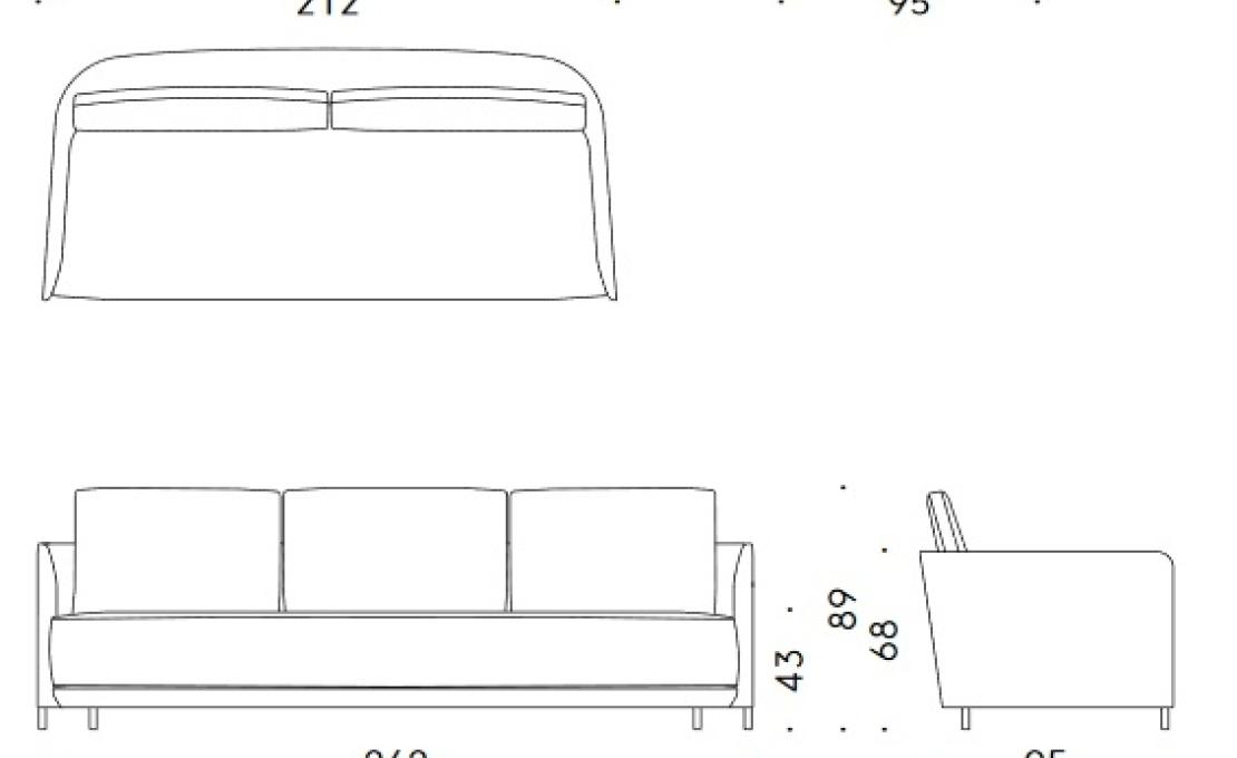 Диван от фабрики DePadova модель BM#BLENDYMOVIE