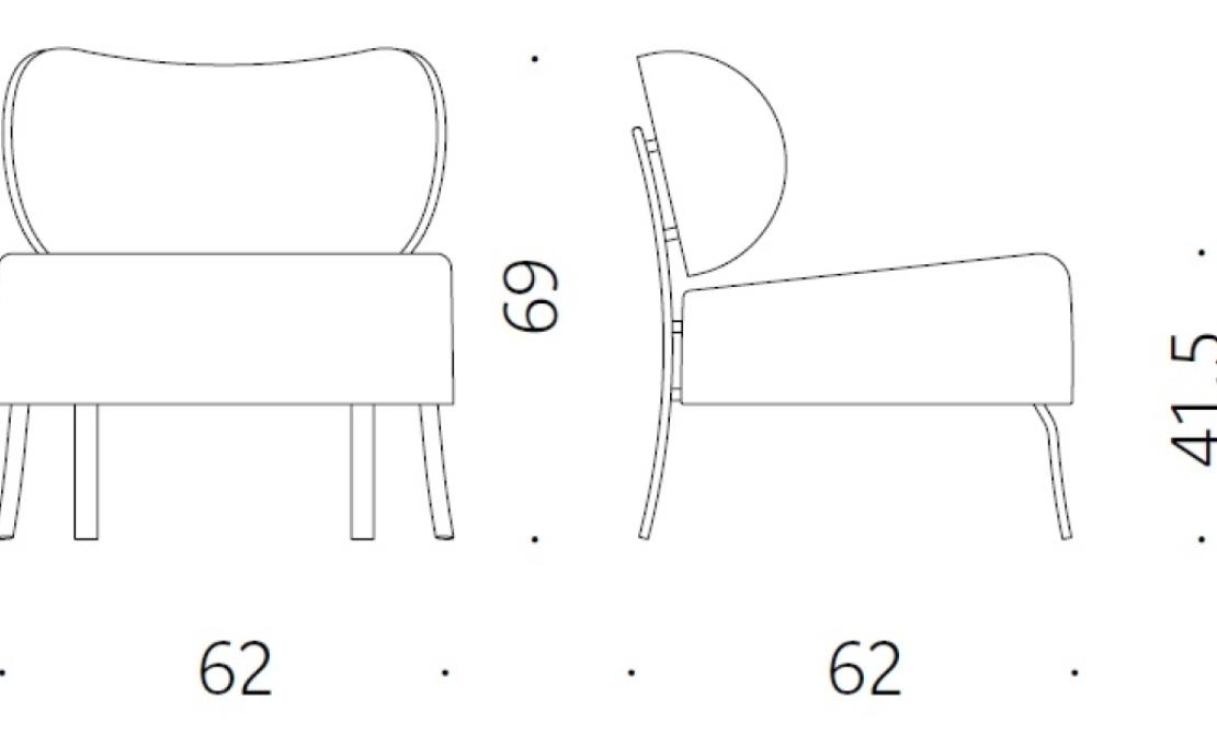 Кресло от фабрики DePadova модель BIS/1
