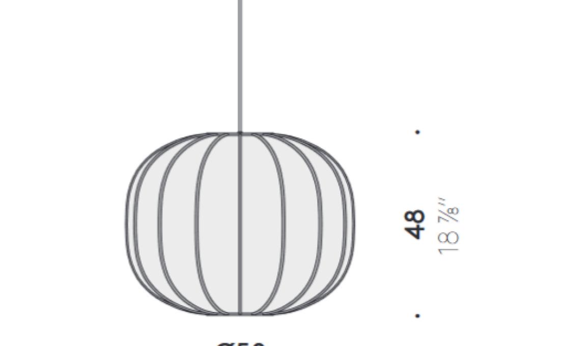 Подвесной светильник от фабрики DePadova модель Bombori Pendant Lamp-BDTL1