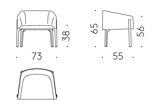 Кресло DePadova Chesto Easy Chair image 2