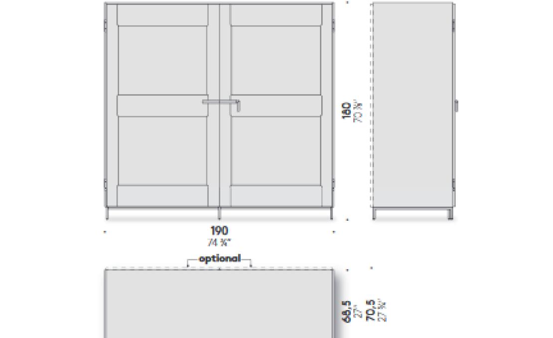 Сервант от фабрики DePadova модель Combi-Sideboard-CBM#18
