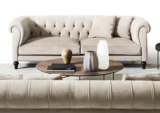 Диван от фабрики DePadova модель Chesterfield Lounge Sofa