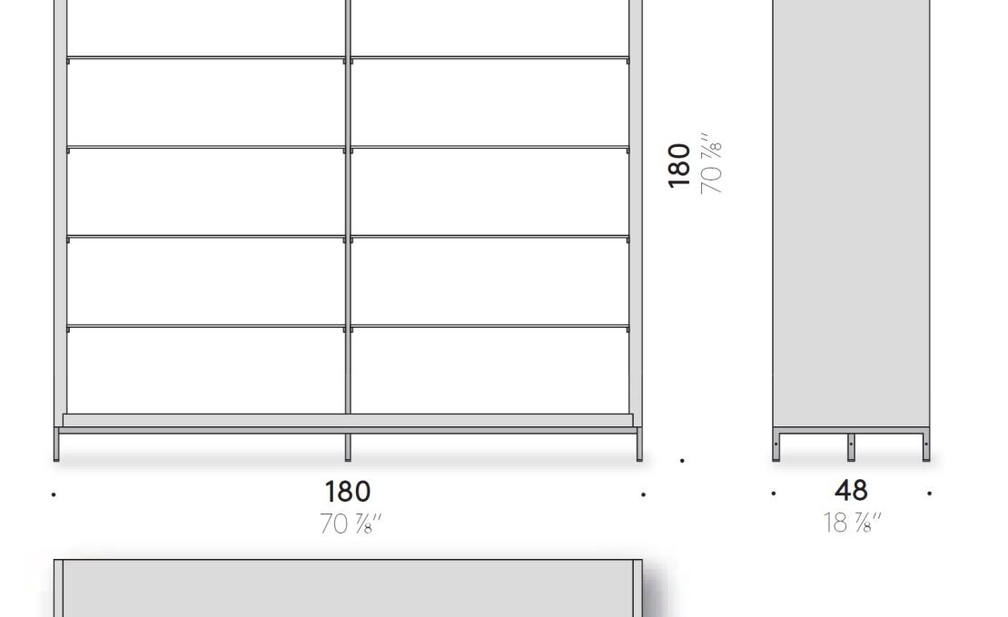 Сервант от фабрики DePadova модель Combi Open Unit-CBG#2
