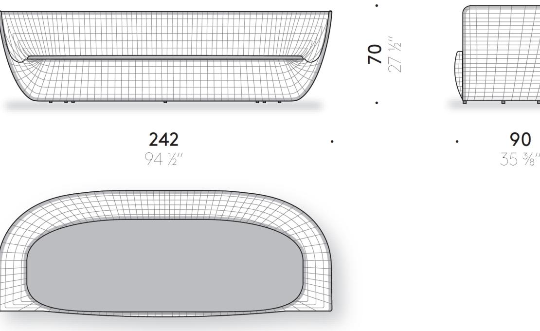 Диван от фабрики DePadova модель AF#D1-Afternoons Sofa