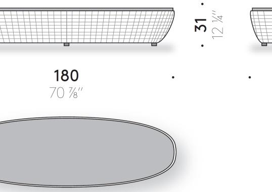 Журнальный столик от фабрики DePadova модель AFT#T1-Afternoons Side Table