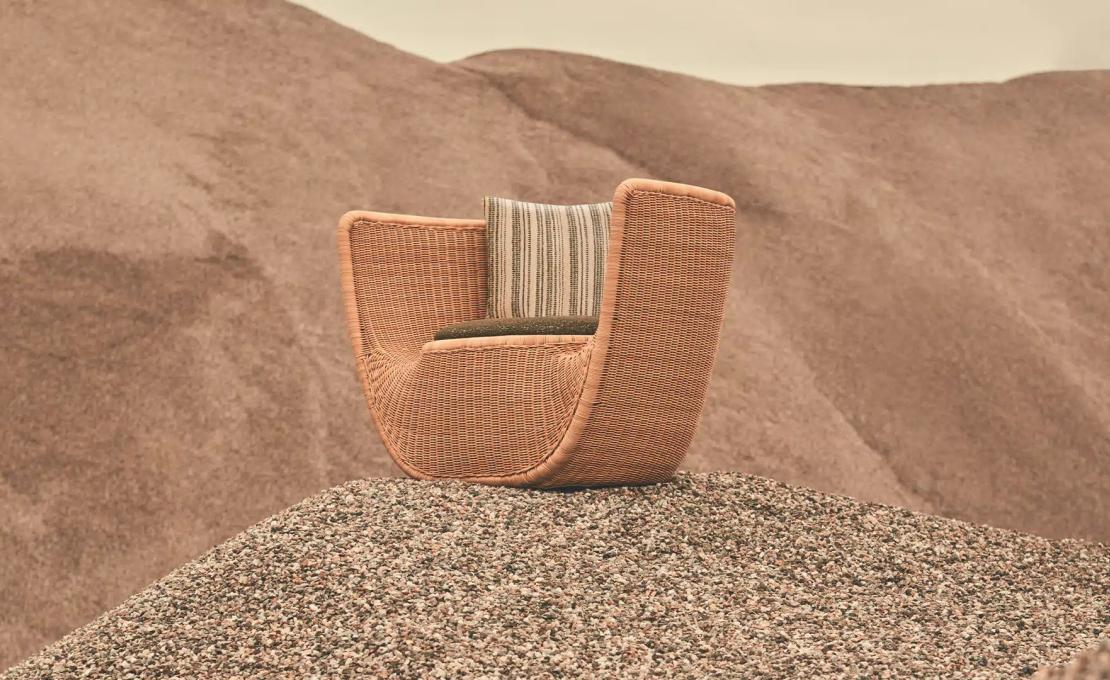 Кресло от фабрики DePadova модель AF#PO-Afternoons Arm