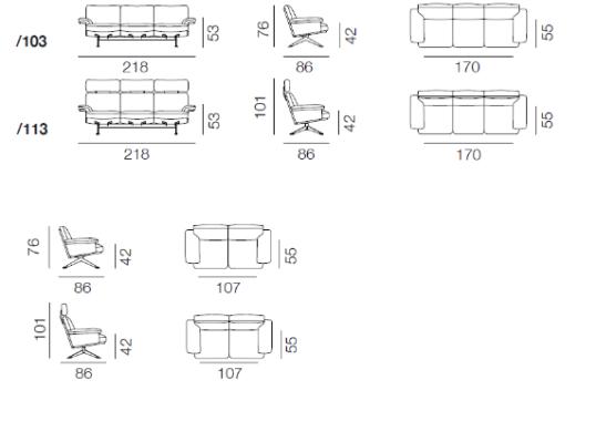 Диван от фабрики De Sede модель DS-31-SOFA