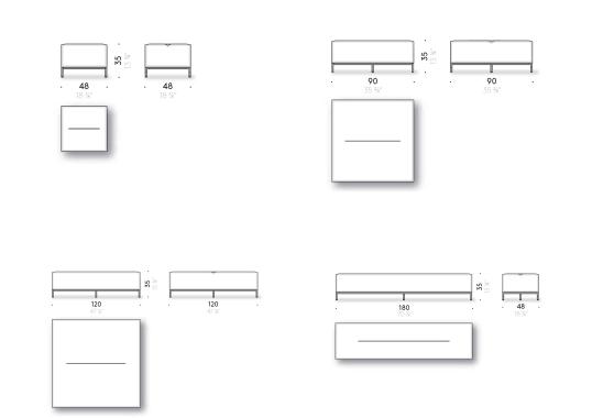 Пуф от фабрики DePadova модель Combi-Pouf-CB1#