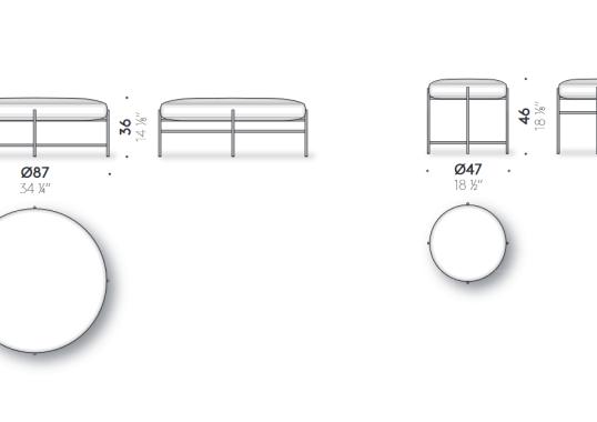 Уличный пуф от фабрики DePadova модель SENO#-SENOUTDOOR