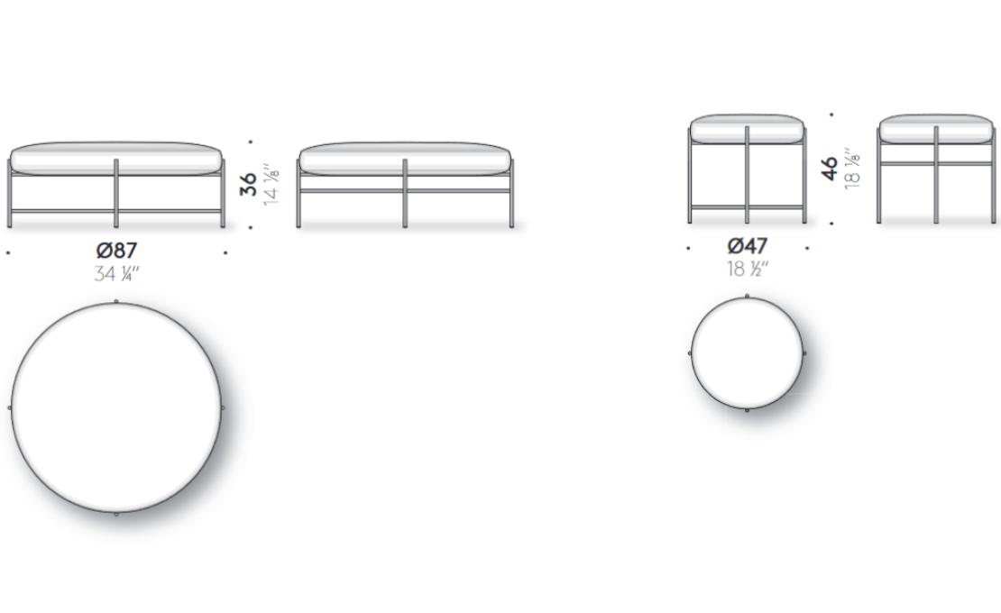 Уличный пуф от фабрики DePadova модель SENO#-SENOUTDOOR
