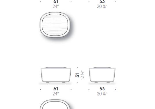 Пуф от фабрики DePadova модель Ripamonti-Pouf-RIPF#1