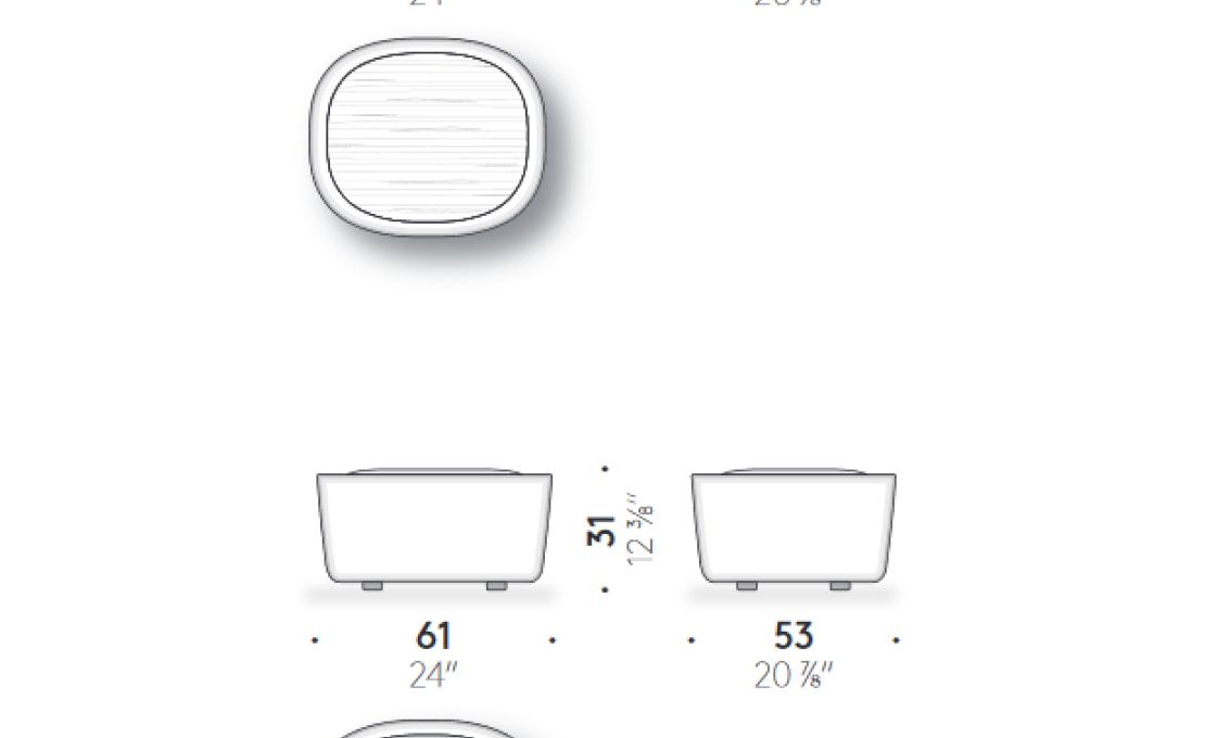 Пуф от фабрики DePadova модель Ripamonti-Pouf-RIPF#1