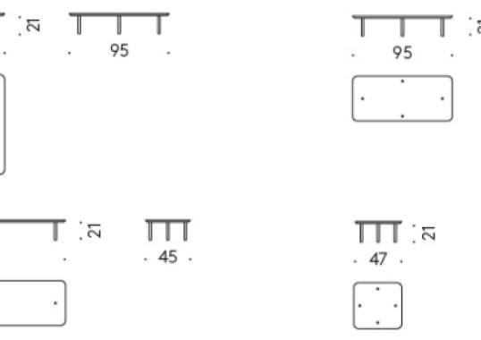 Журнальный столик от фабрики DePadova модель Erei Occasional Table
