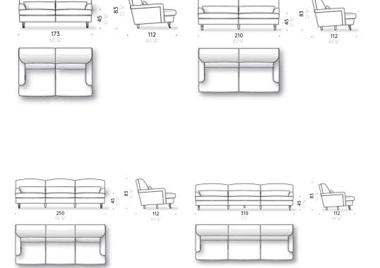 Диван от фабрики DePadova модель RA#RAFFLES