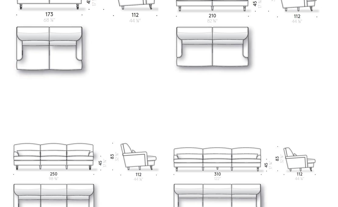 Диван от фабрики DePadova модель RA#RAFFLES