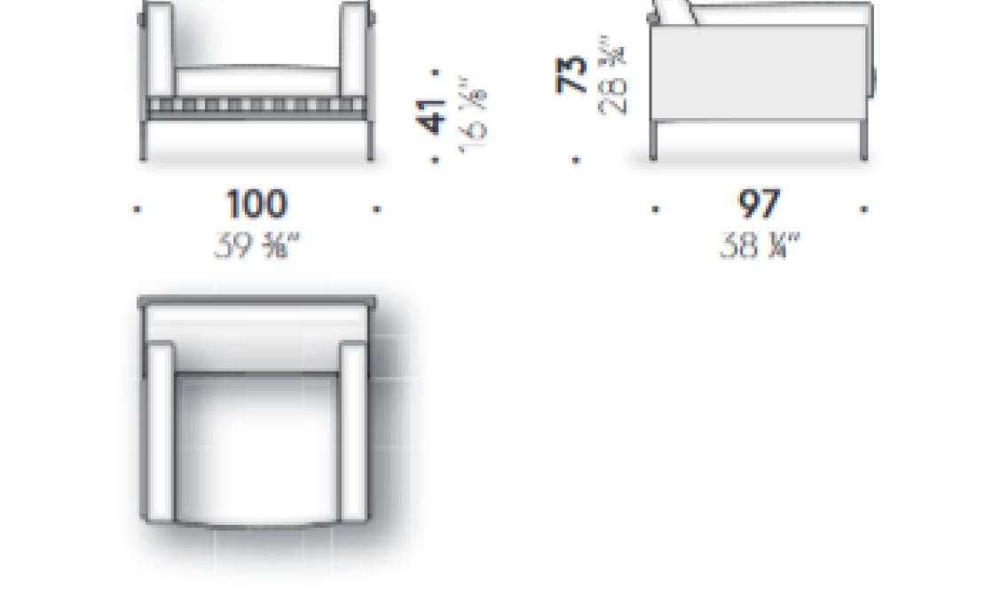 Кресло от фабрики DePadova модель Etiquette Outdoor-Arm-EU#PO