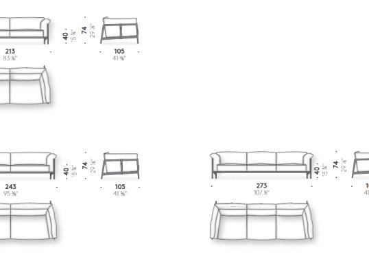 Диван от фабрики DePadova модель Everyday Life-Sofa-EV#L1