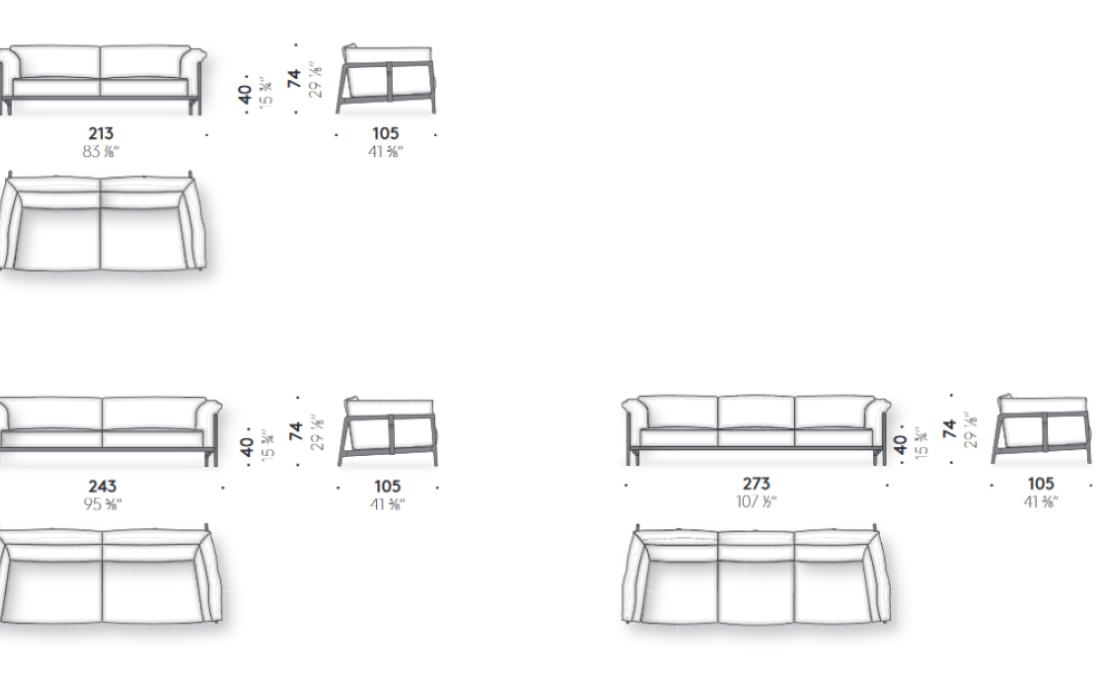 Диван от фабрики DePadova модель Everyday Life-Sofa-EV#L1
