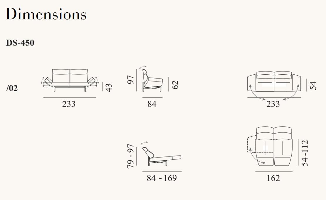 Диван от фабрики De Sede модель DS-450-SOFA