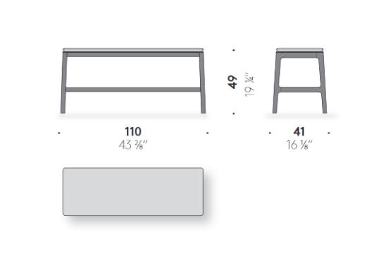 Банкетки от фабрики DePadova модель Everyday Life-Bench-EB#1