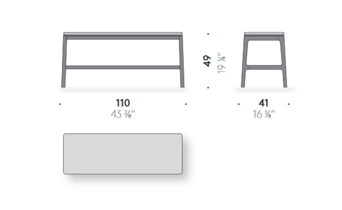 Банкетки от фабрики DePadova модель Everyday Life-Bench-EB#1