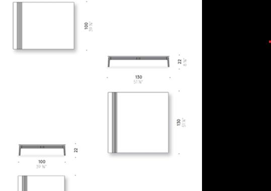 Журнальный столик от фабрики DePadova модель Everyday Life Low Table-EVL#1