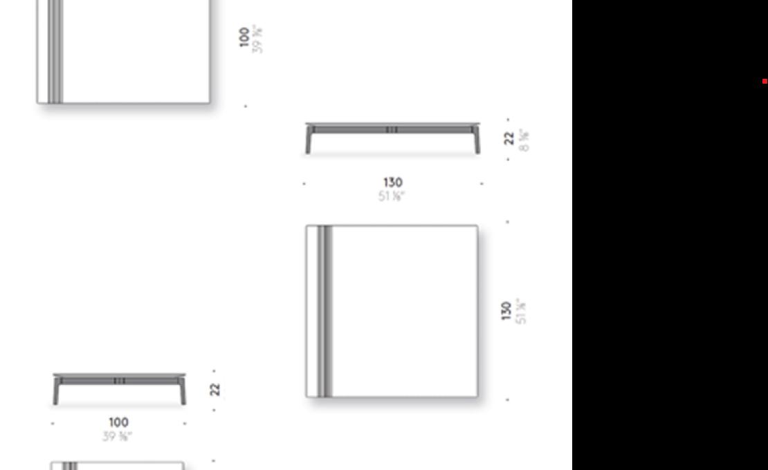 Журнальный столик от фабрики DePadova модель Everyday Life Low Table-EVL#1