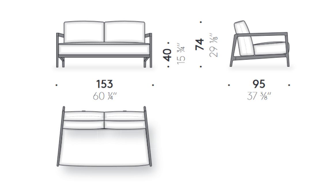Диван от фабрики DePadova модель Everyday Life-Loveseat -EV#S1