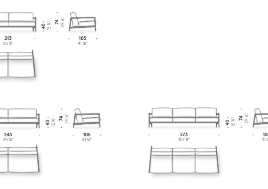 Диван от фабрики DePadova модель Everyday Life Open-Sofa-EV#D1