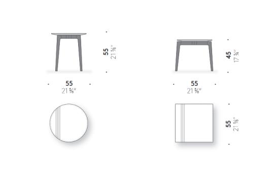 Журнальный столик от фабрики DePadova модель Everyday Lifestyle-Table -EVS#1