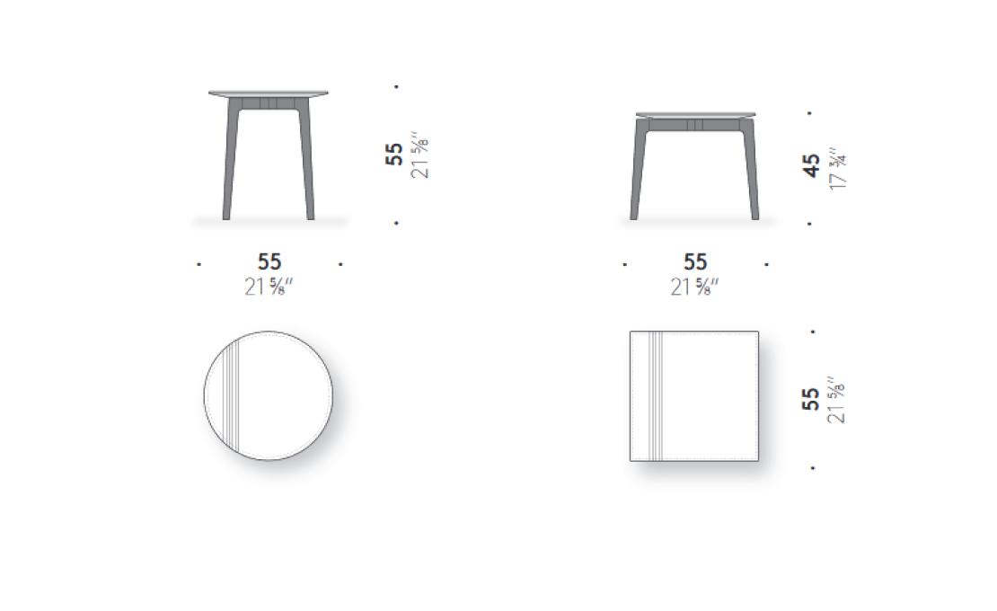Журнальный столик от фабрики DePadova модель Everyday Lifestyle-Table -EVS#1