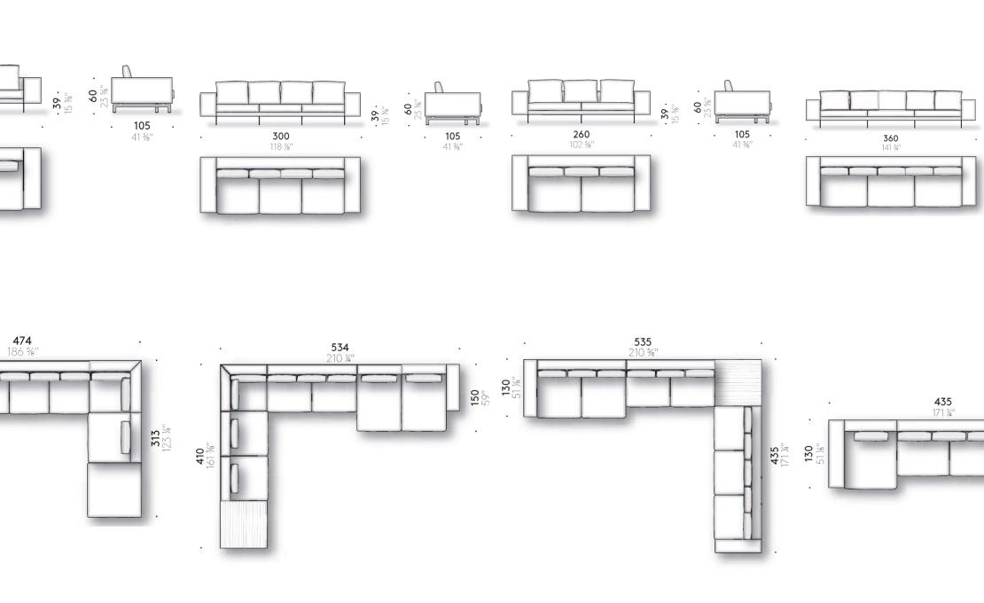 Диван от фабрики DePadova модель FLYINGLANDSCAPE-SOFA