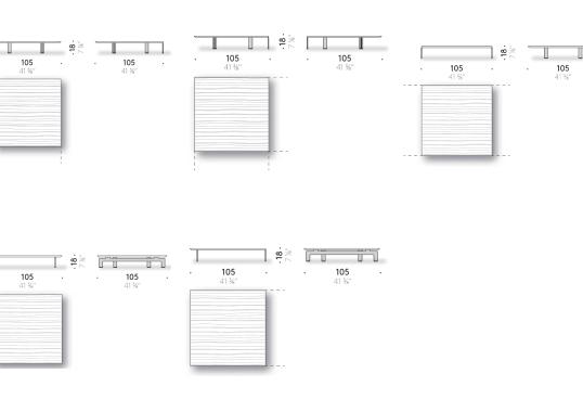 Журнальный столик от фабрики DePadova модель Flying Landscape-Low Table-LT#A